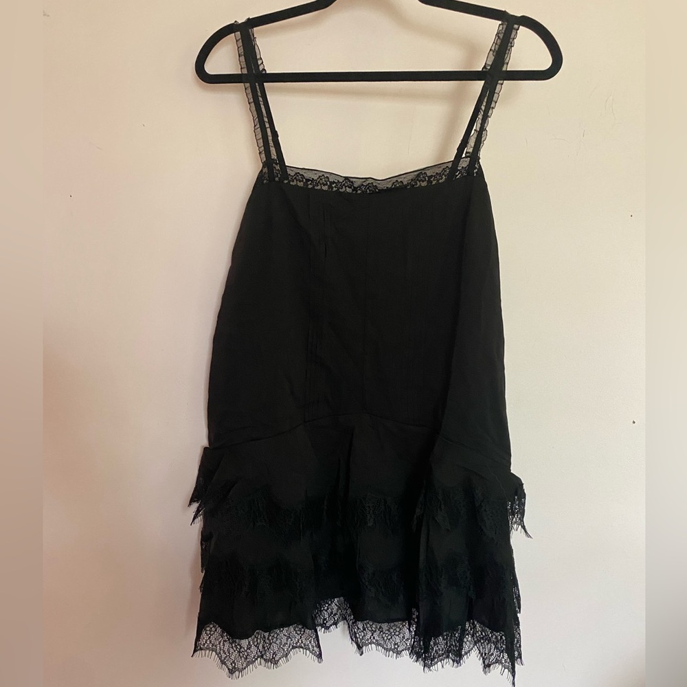 Reformation Cleodora Lace Trim Minidress - Picture 2 of 5